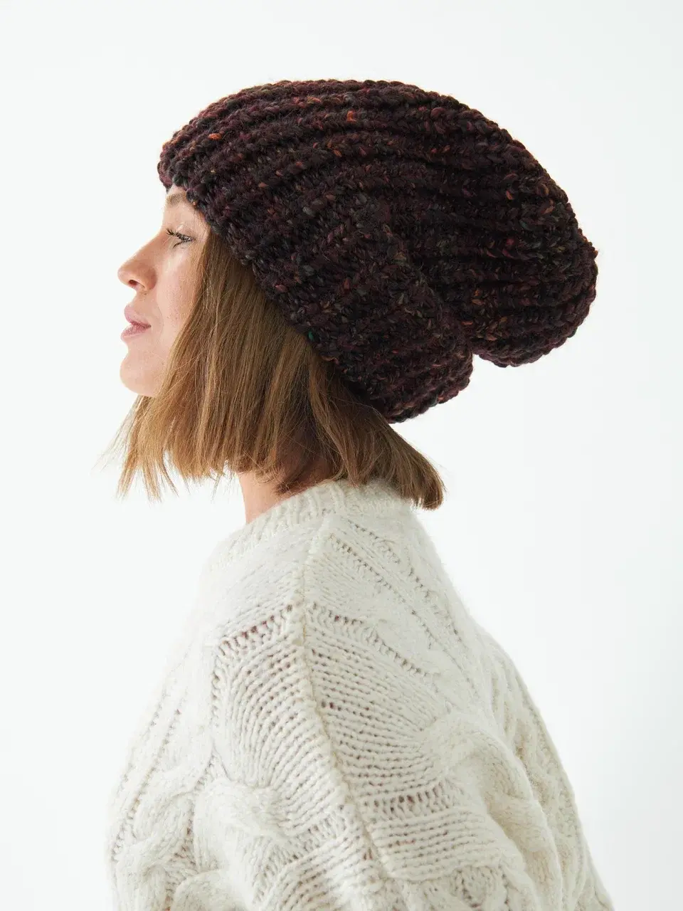 Шапка женская "BORDO OVERSIZE"