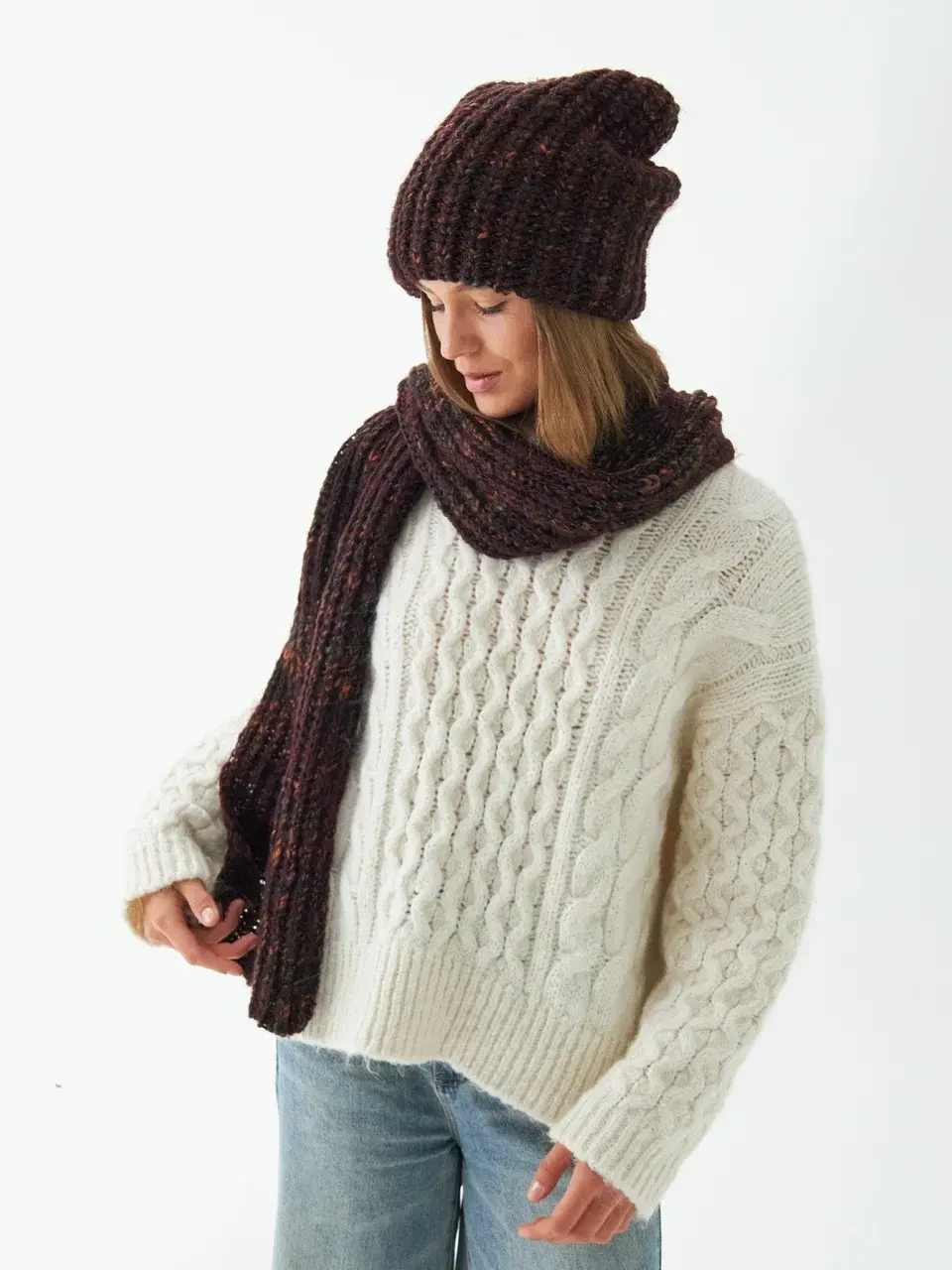 Шапка женская "BORDO OVERSIZE"