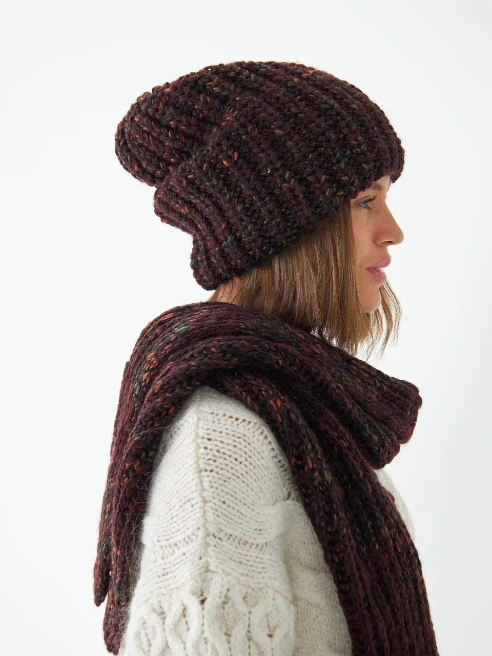 Шапка женская "BORDO OVERSIZE"