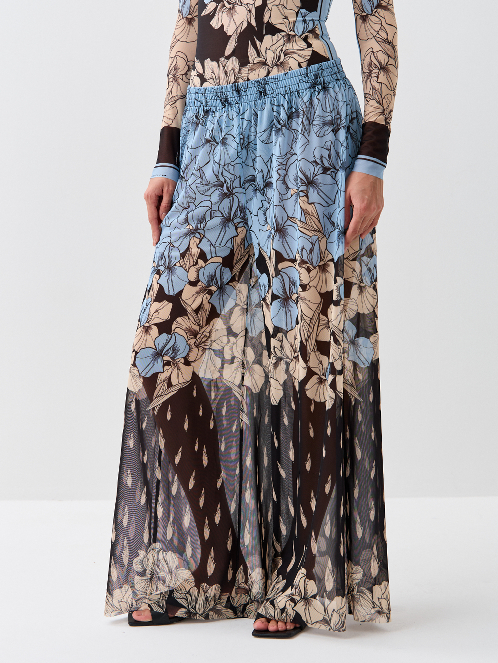 Брюки-палаццо женские пляжные "IRIS"