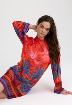 Туника женская короткая из сетки "SHAWL"