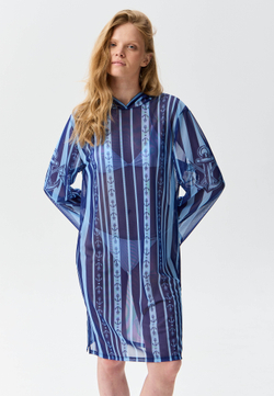 Туника женская короткая из сетки "YACHT"