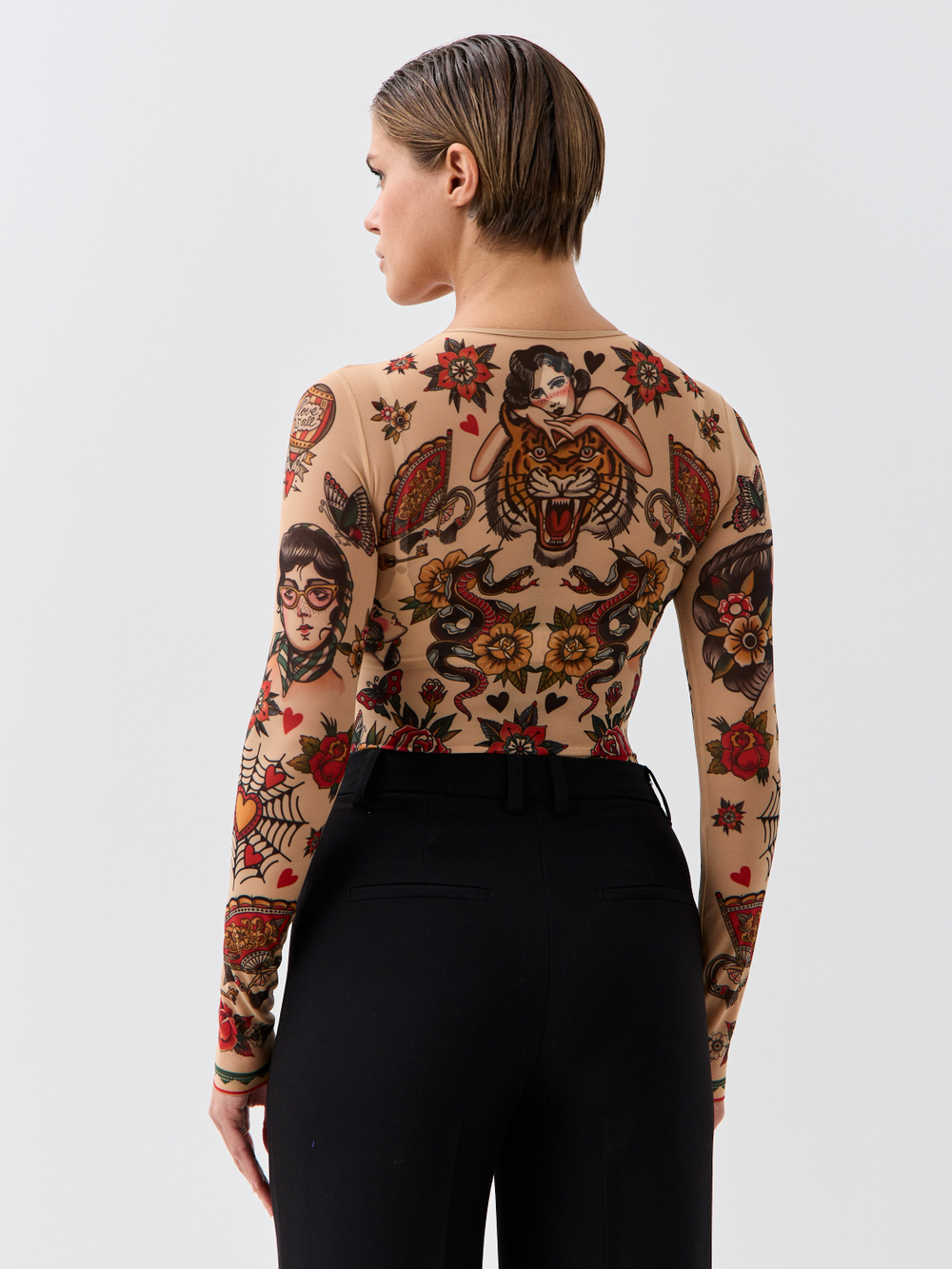 Боди женское с длинным рукавом "OLD NEW"