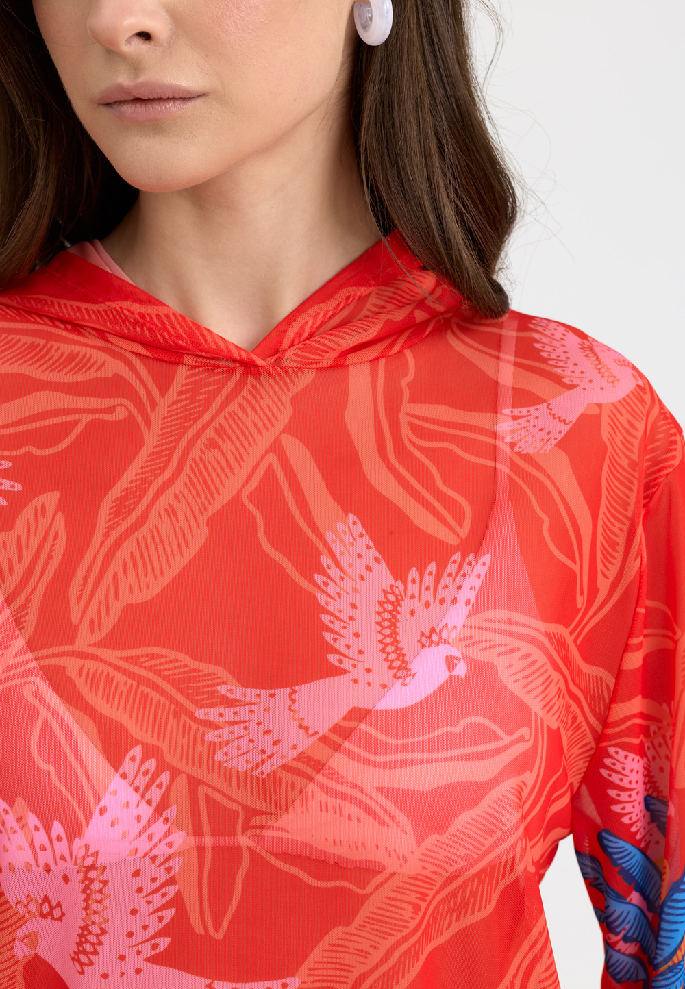 Туника женская короткая из сетки "SHAWL"