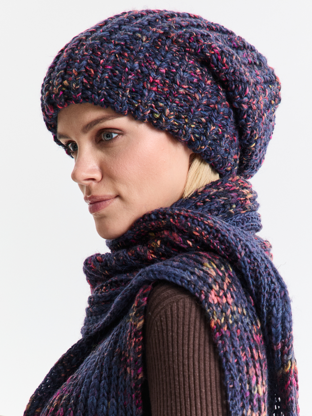 Шарф женский "BLUEBERRY OVERSIZE"