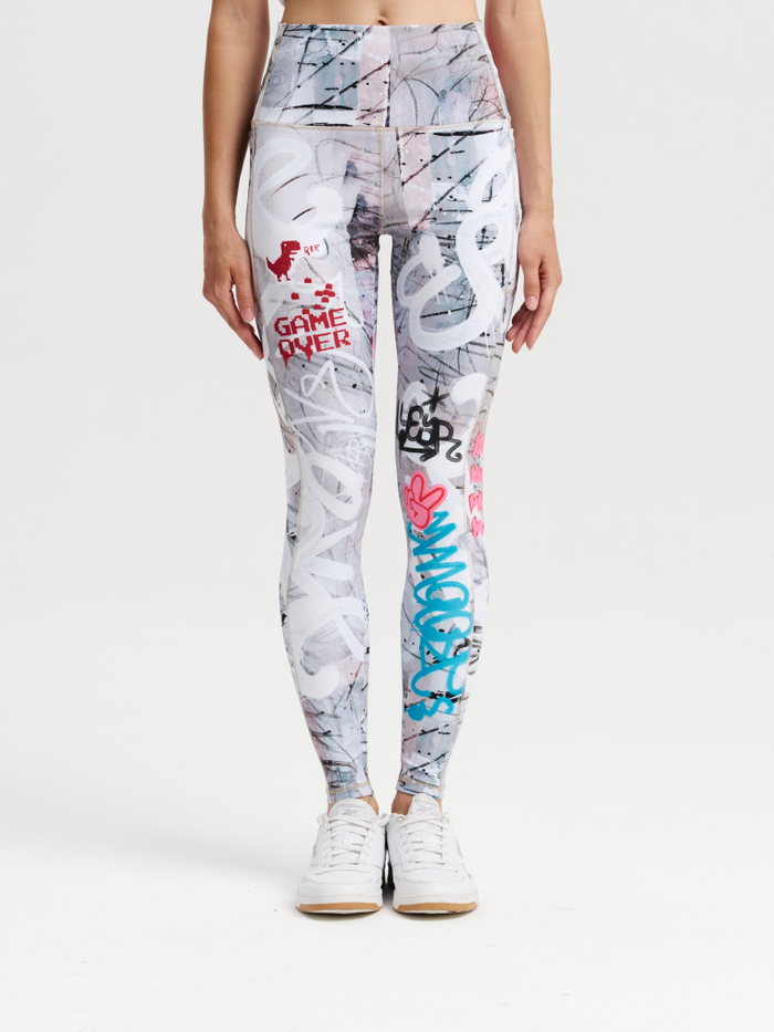 Леггинсы женские с карманами "GRAFFITI"