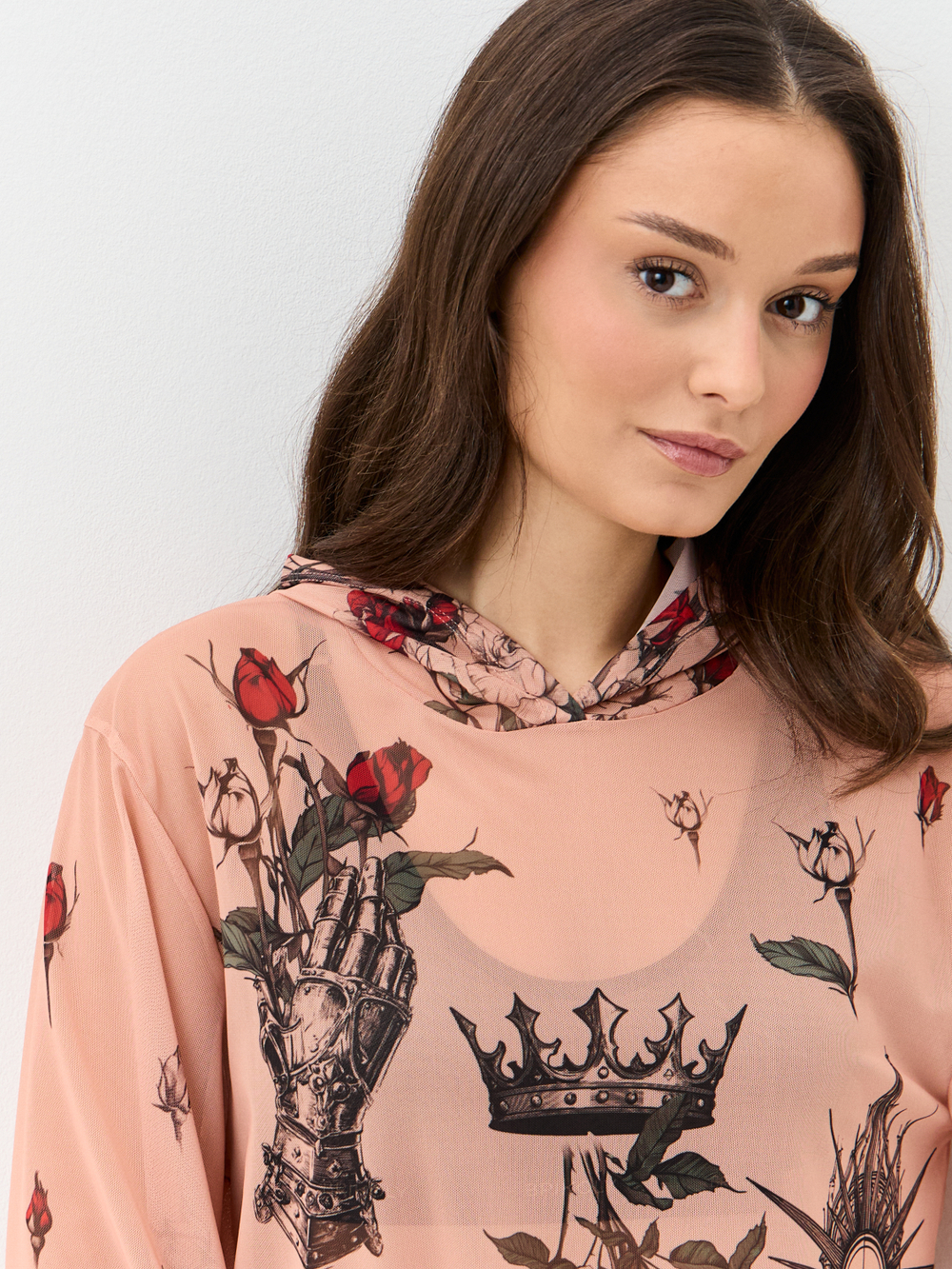 Туника женская короткая из сетки "MEDIEVAL"