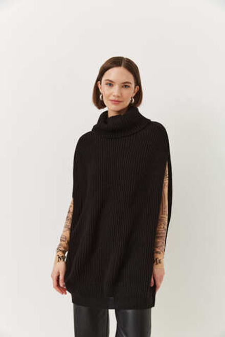 Жилетка женская вязаная "BLACK JACQUELINE"