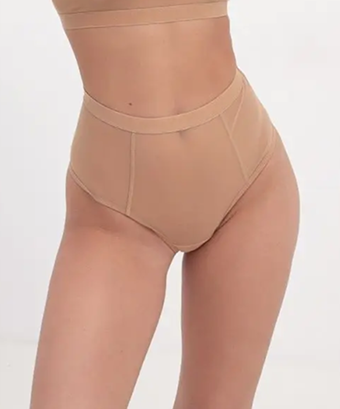 Трусы женские высокие "CREAM NET"