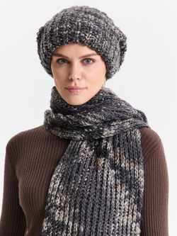 Шарф женский "OVERSIZE DARK GRAY"