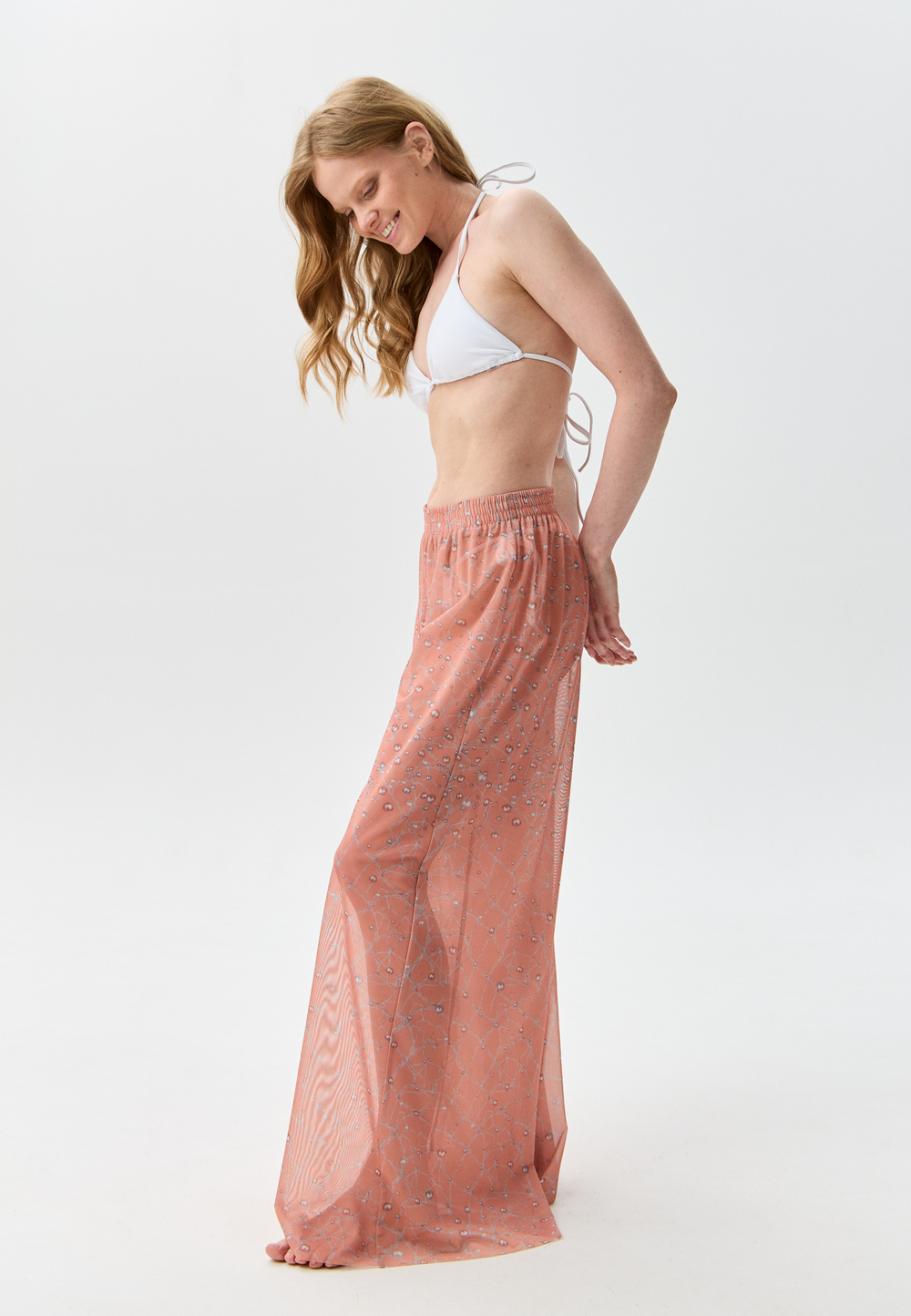 Брюки-палаццо женские пляжные "SHELL"