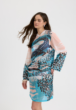 Туника женская короткая из сетки "COCO"