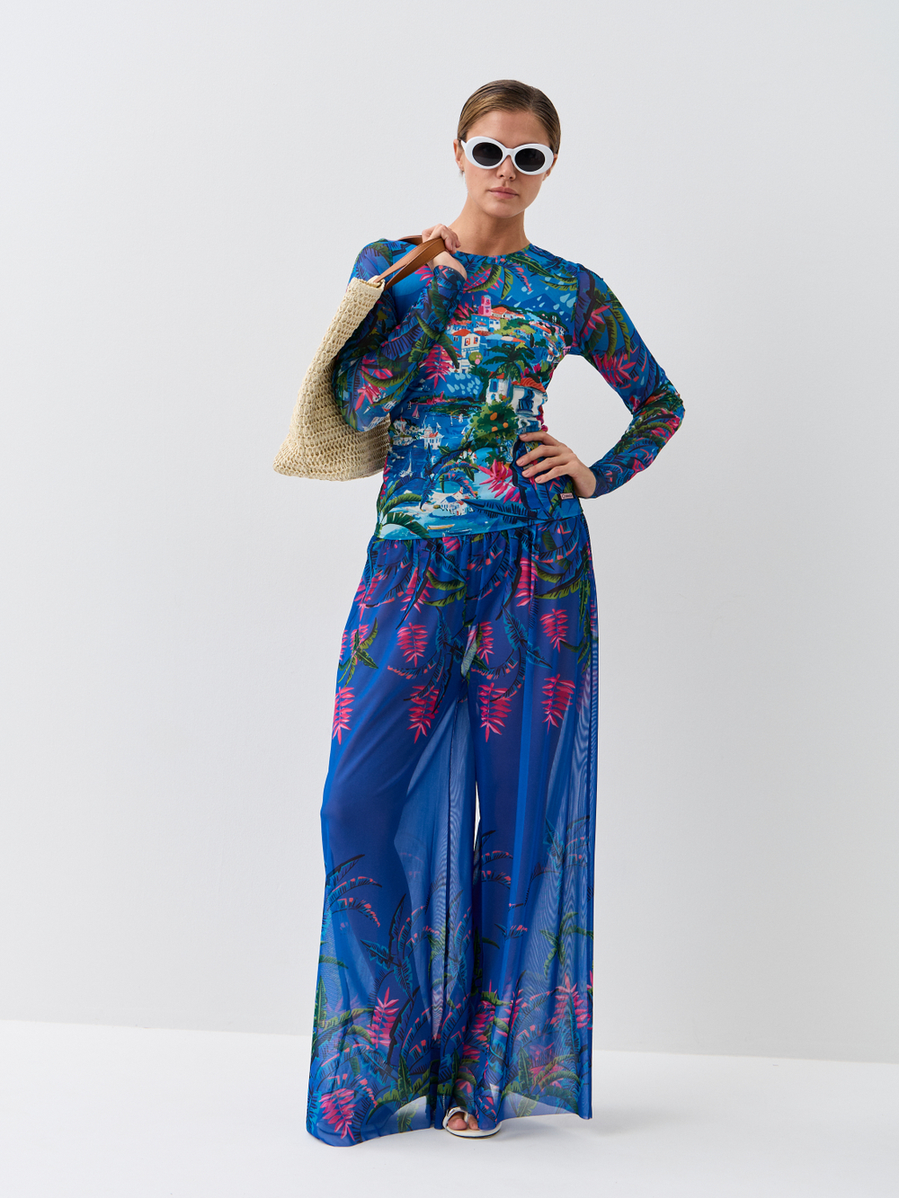 Брюки-палаццо женские пляжные "CYPRUS"