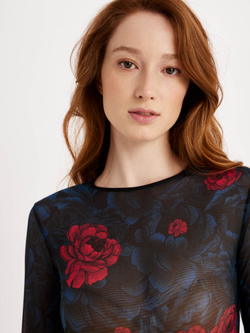 Боди женское с длинным рукавом "PEONY"