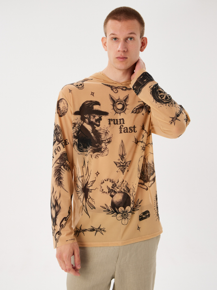 Лонгслив мужской для загара "BIKER"