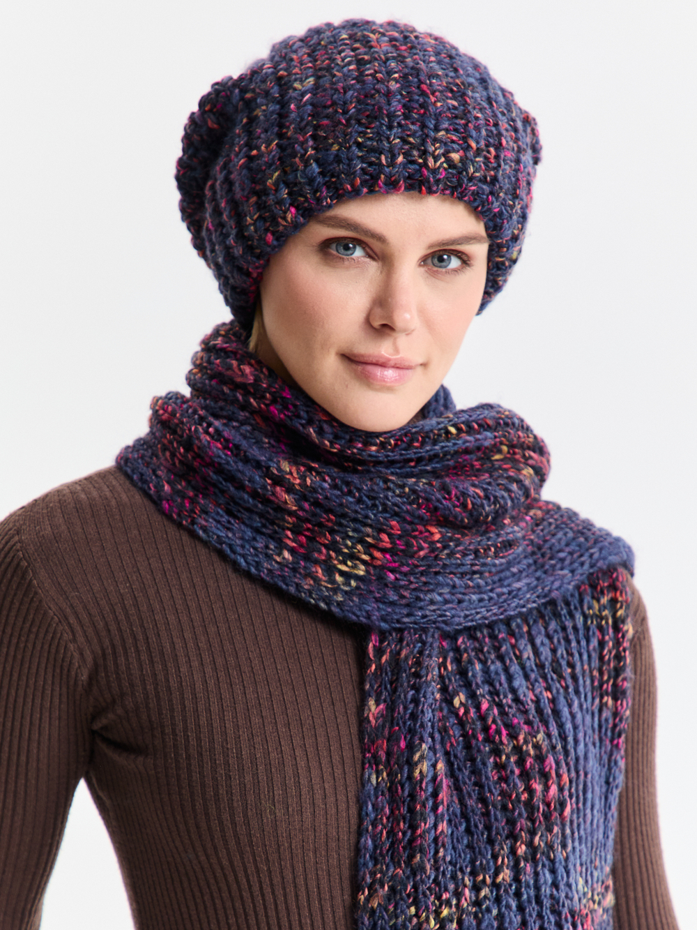 Шапка женская "BLUEBERRY OVERSIZE"