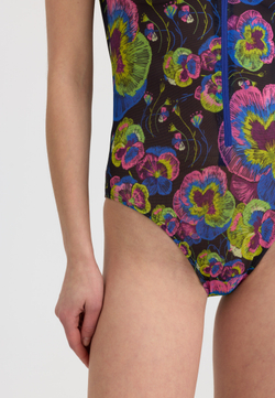 Купальник женский без рукавов с молнией "VIOLET"