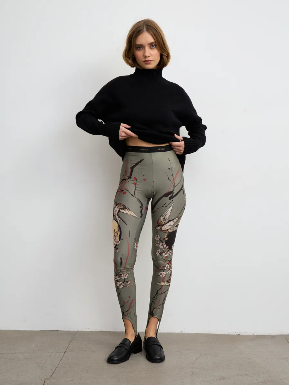 Леггинсы женские с тату "MOON"