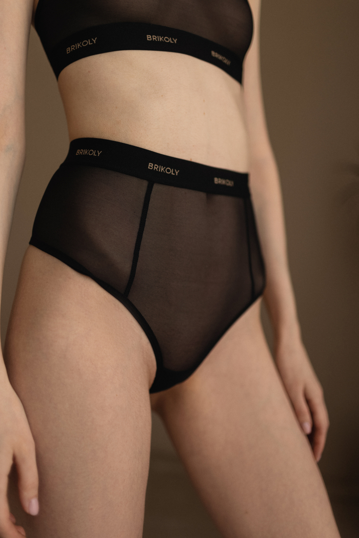 Трусы женские granny "TOTAL BLACK"