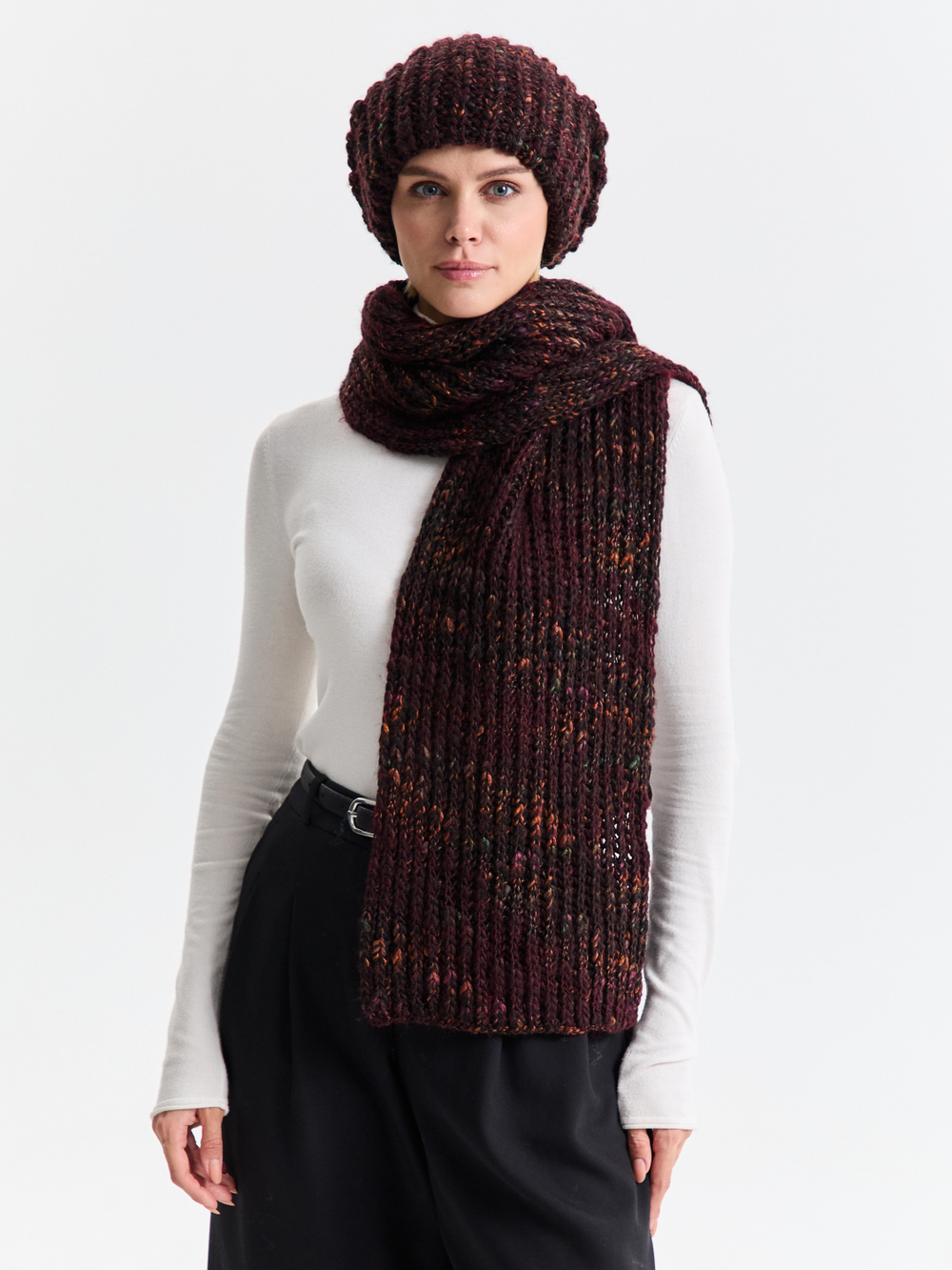 Шарф женский "BORDO OVERSIZE"