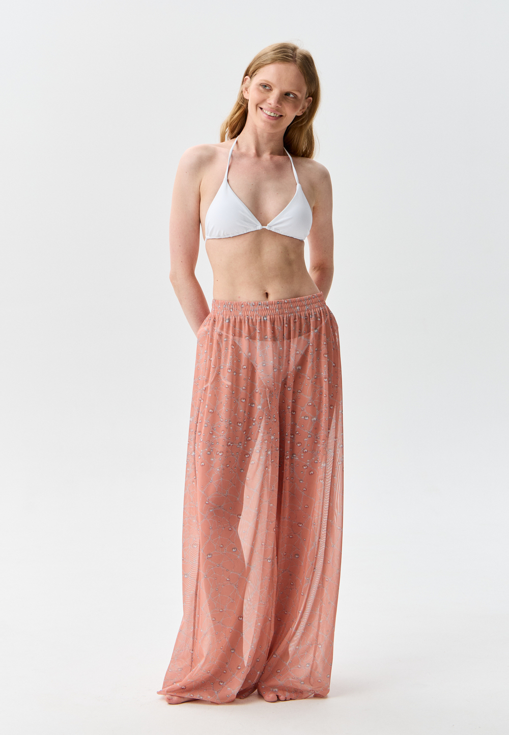 Брюки-палаццо женские пляжные "SHELL"