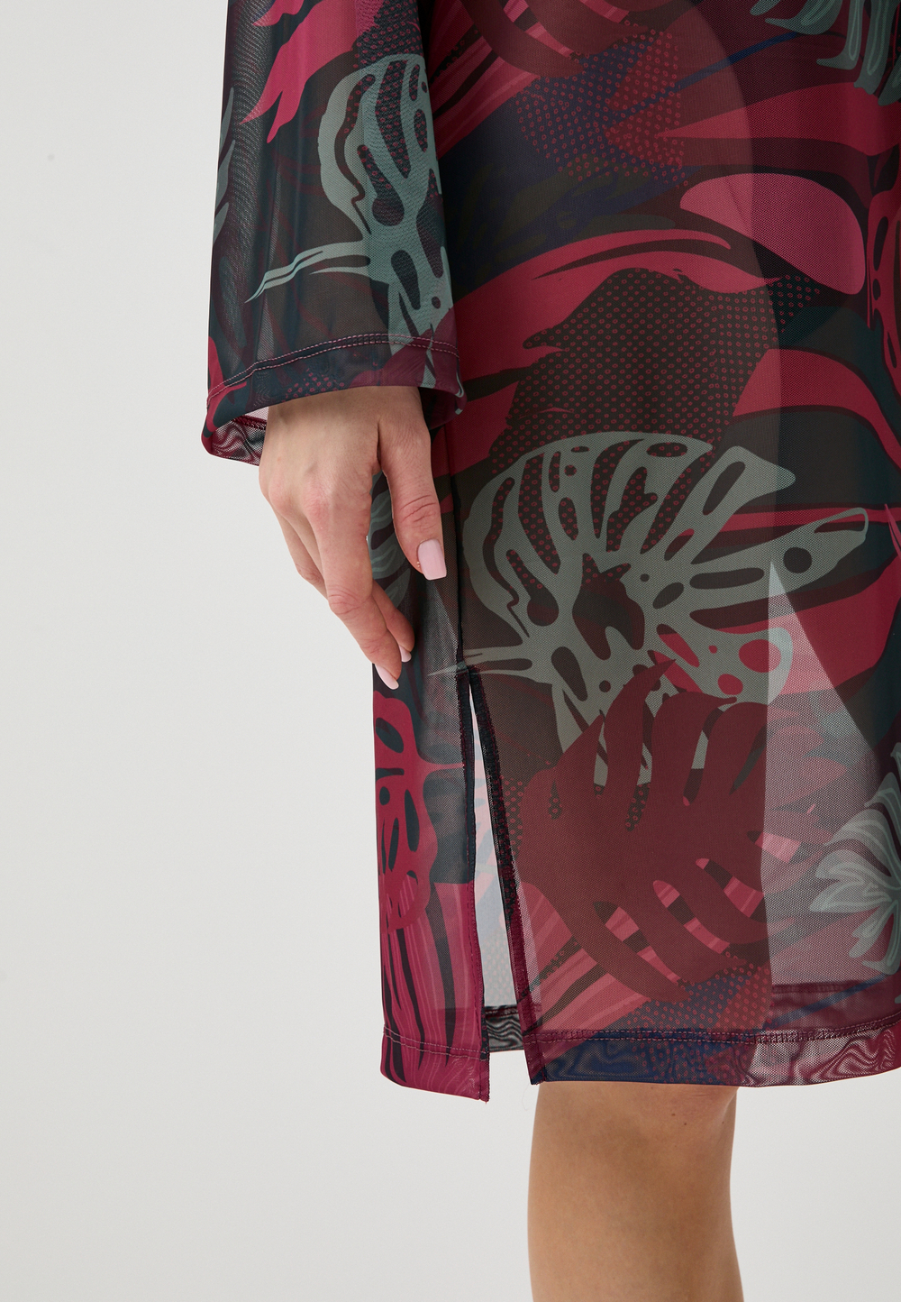 Туника женская короткая из сетки "PANTHER"