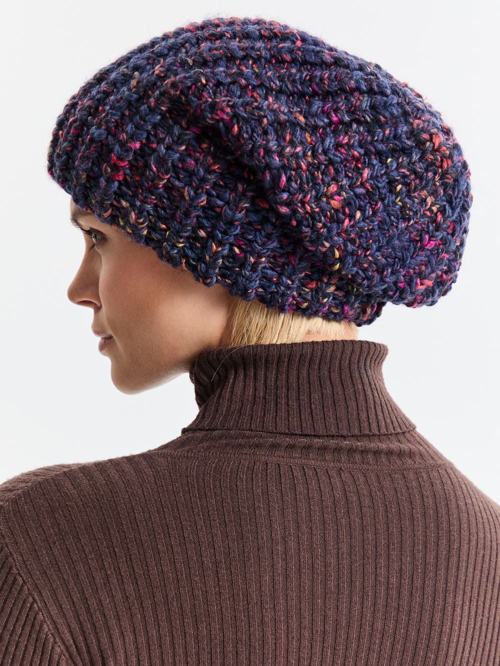 Шапка женская "BLUEBERRY OVERSIZE"