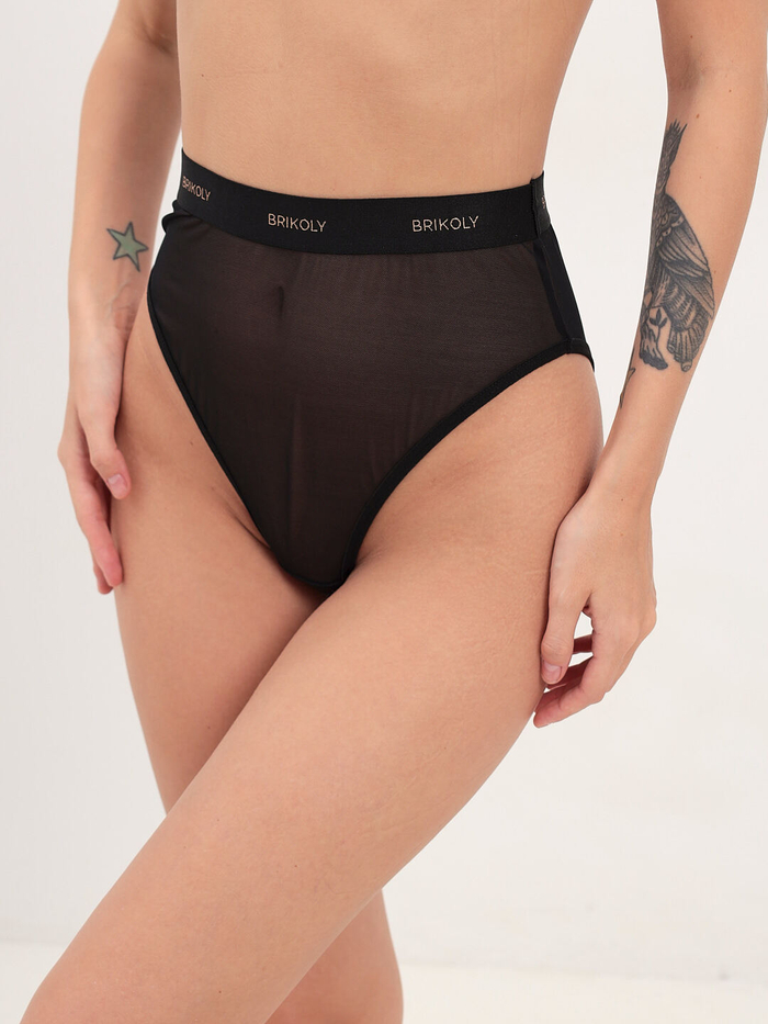 Трусы женские высокие "BLACK ANGEL"