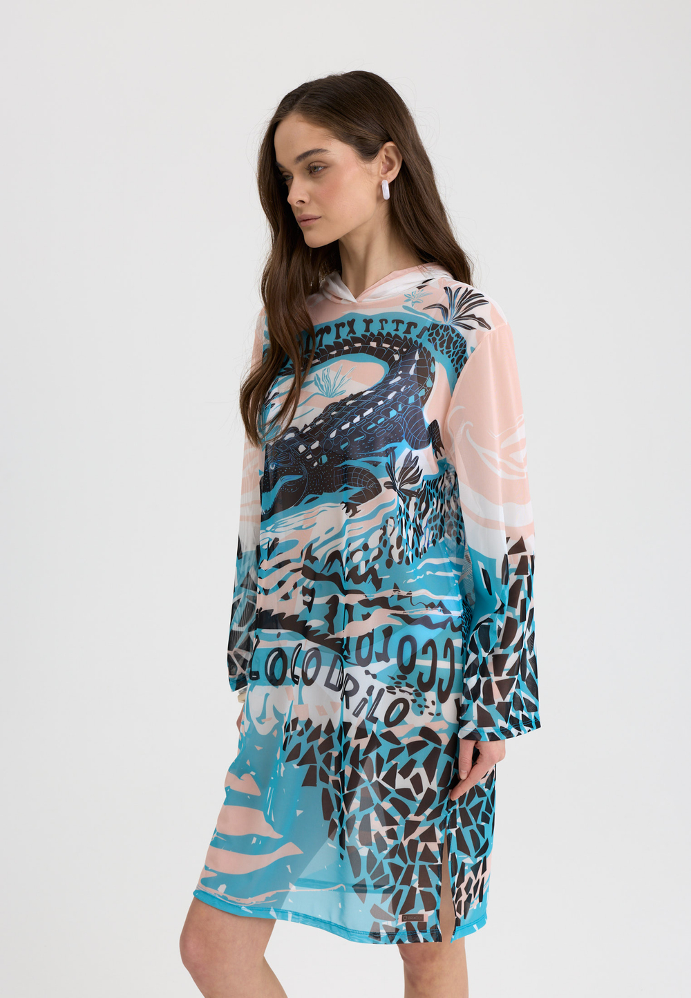 Туника женская короткая из сетки "COCO"