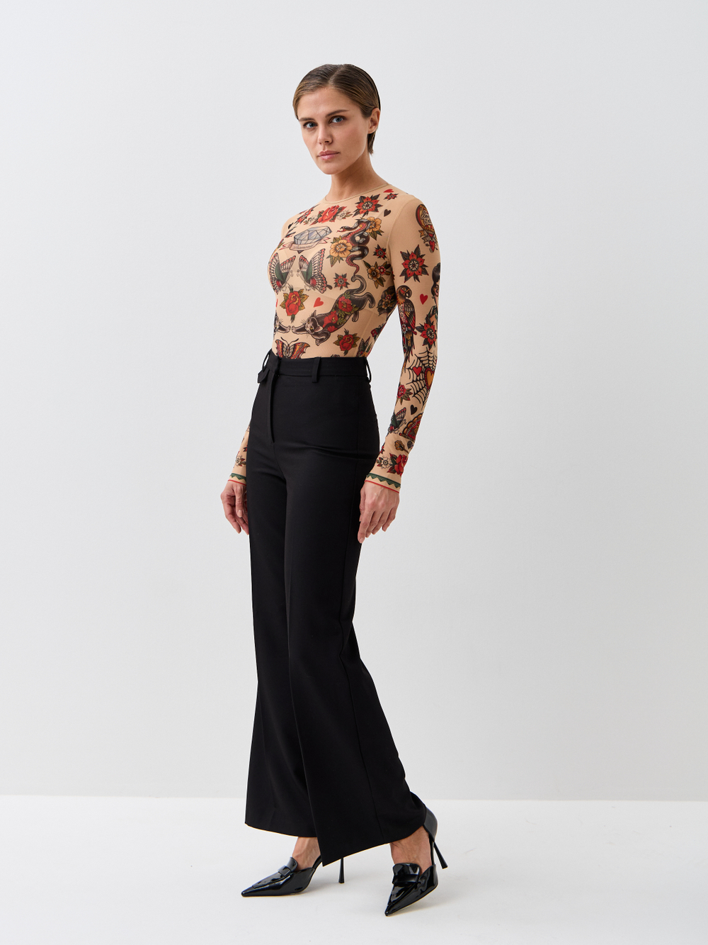 Боди женское с длинным рукавом "OLD NEW"