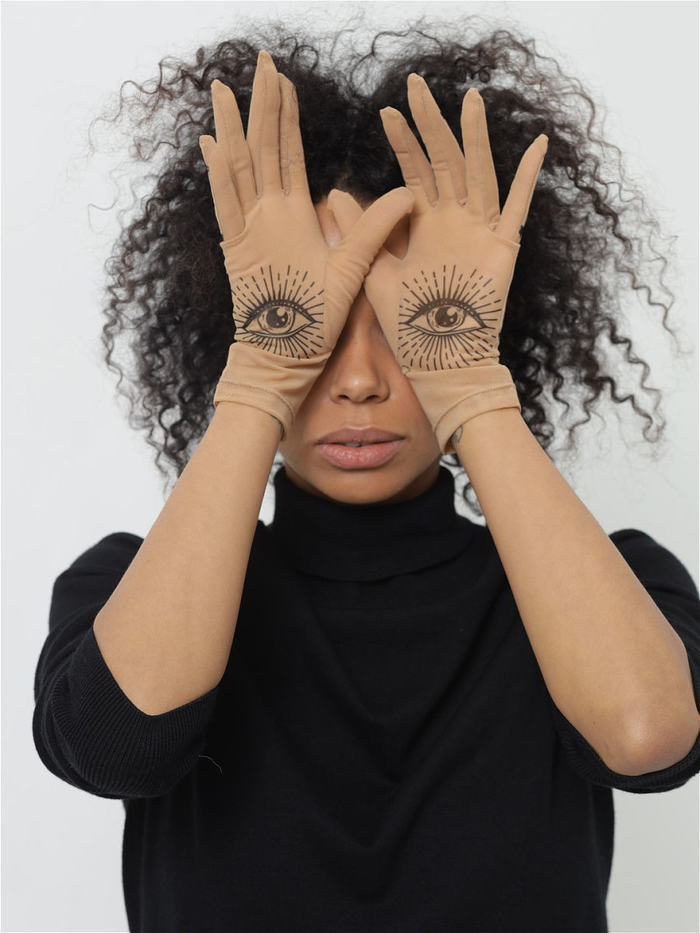 Перчатки женские "Eyes"