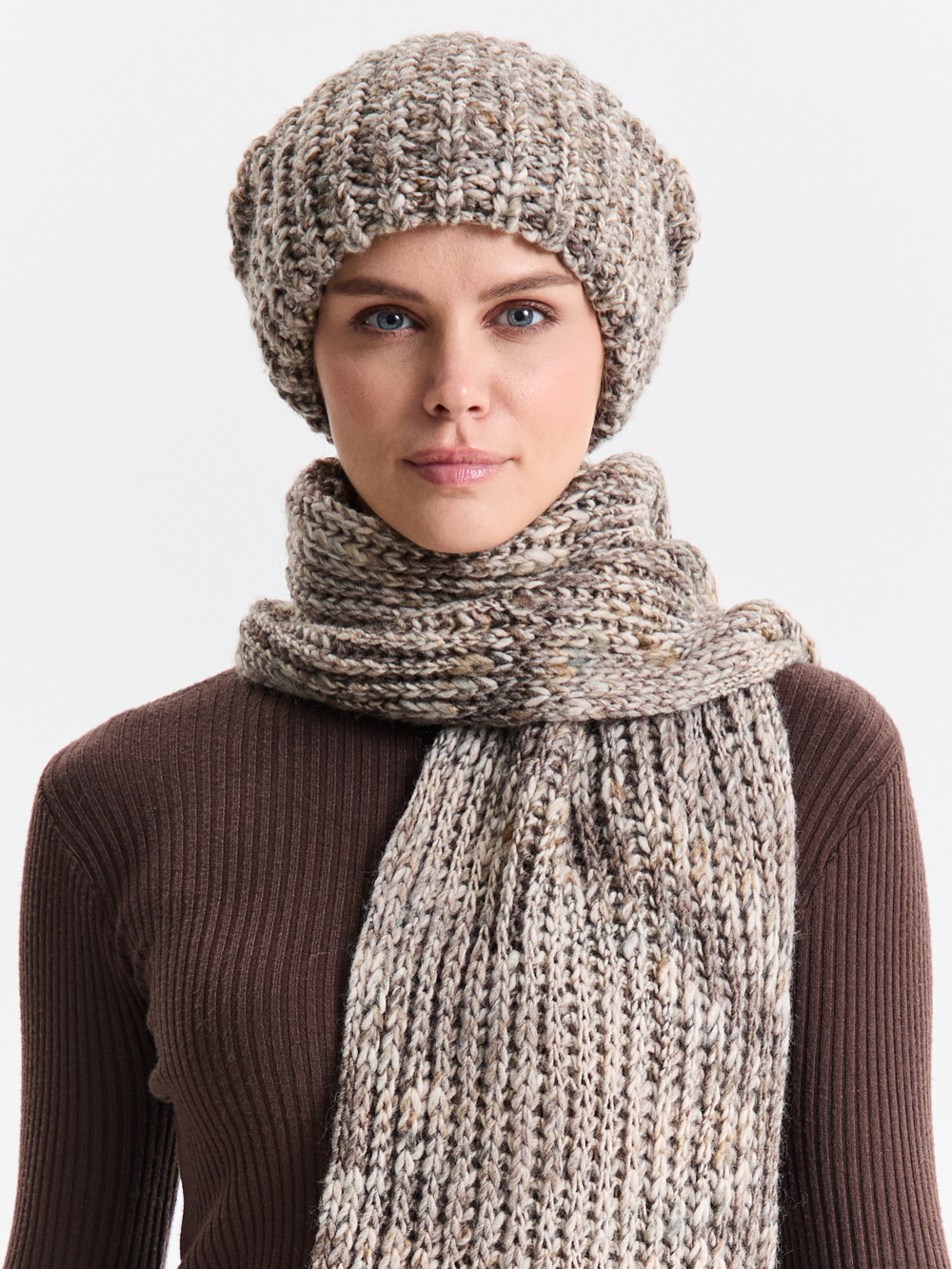 Шапка женская "GRAY OVERSIZE"