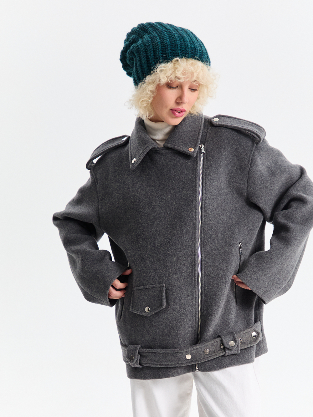 Шапка женская "EMERALD OVERSIZE"