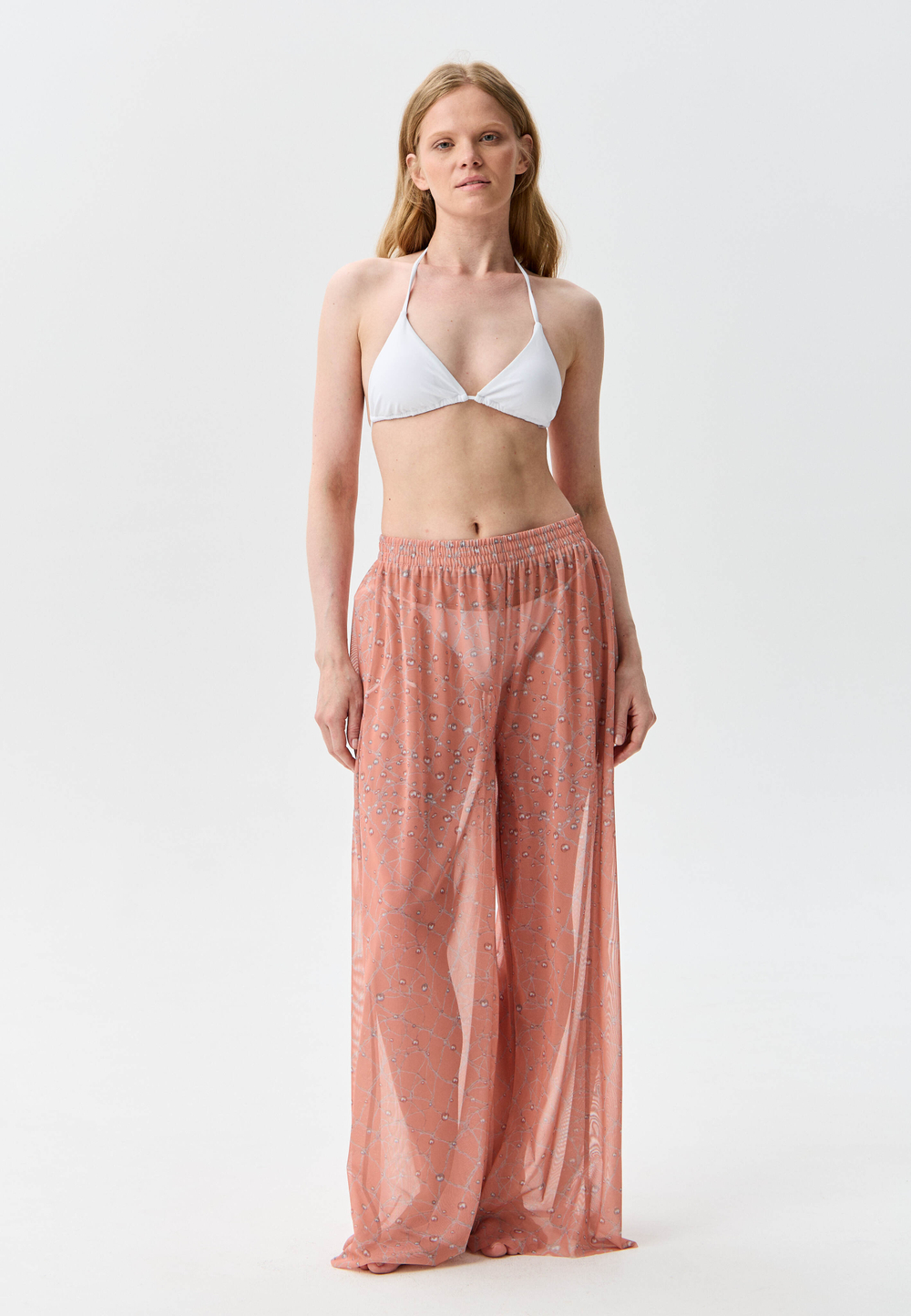 Брюки-палаццо женские пляжные "SHELL"