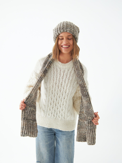 Шапка женская "GRAY OVERSIZE"