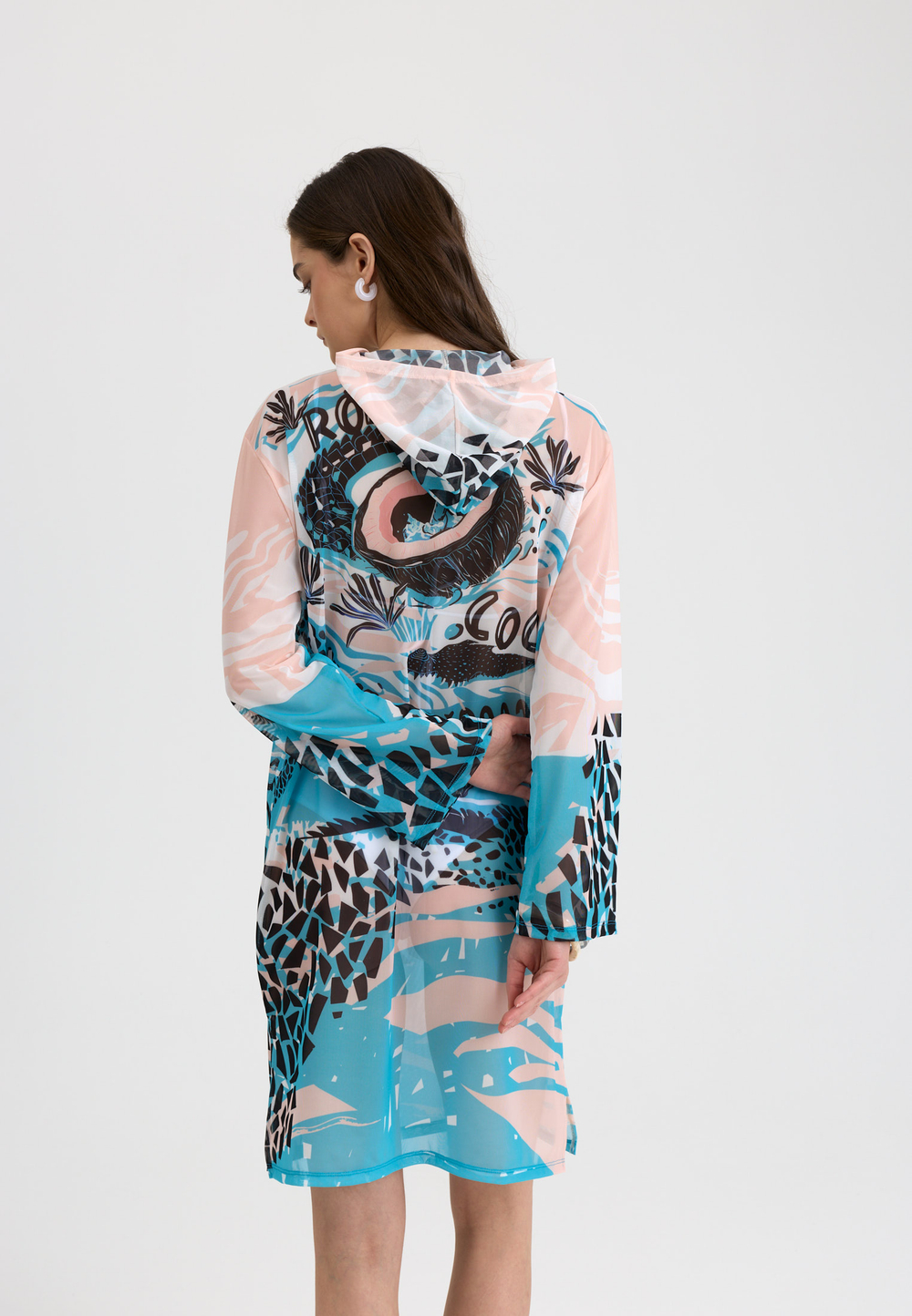 Туника женская короткая из сетки "COCO"