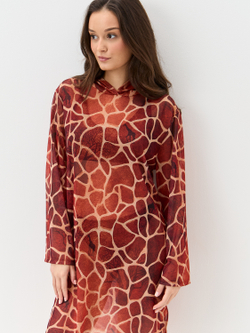 Туника женская короткая из сетки "GIRAFEE"