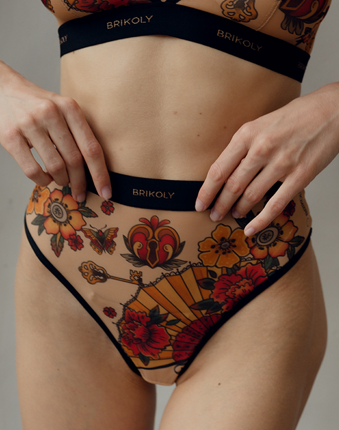 Трусы женские высокие "SPAIN"