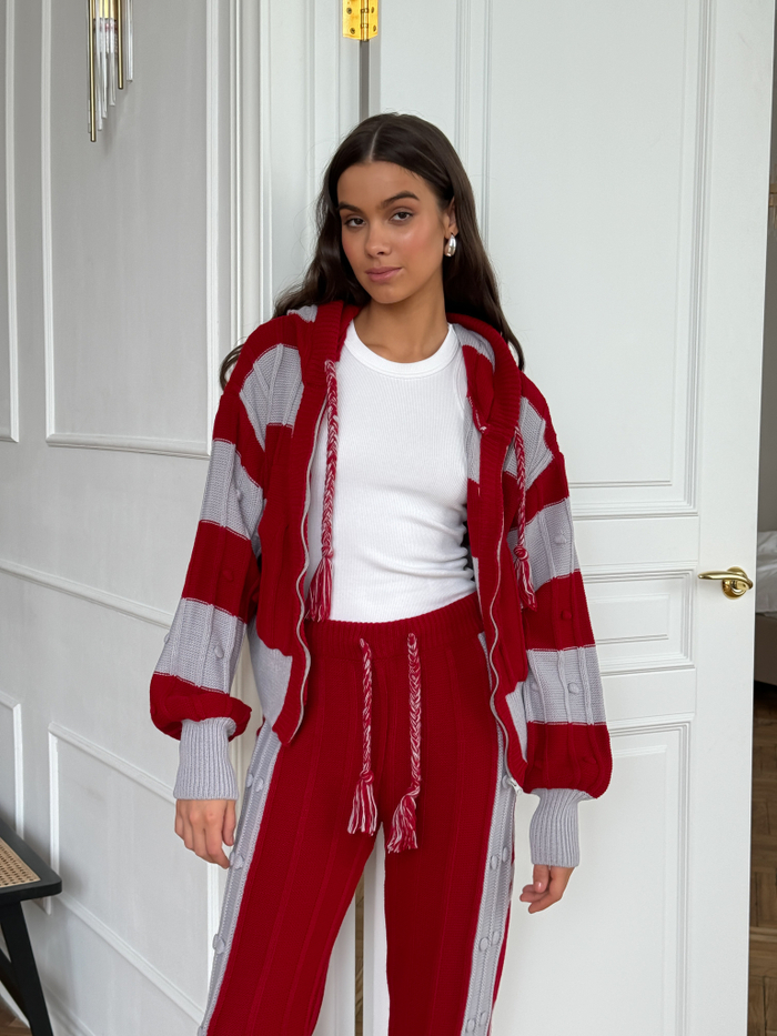 Костюм женский вязаный "BOHO CHERRY"