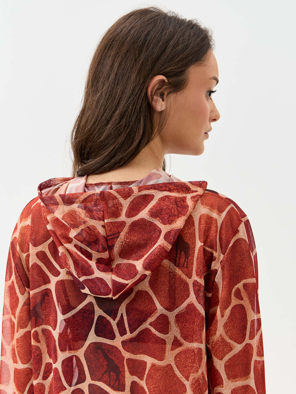 Туника женская короткая из сетки "GIRAFEE"