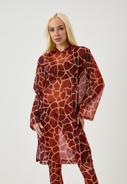 Туника женская короткая из сетки "GIRAFFE"