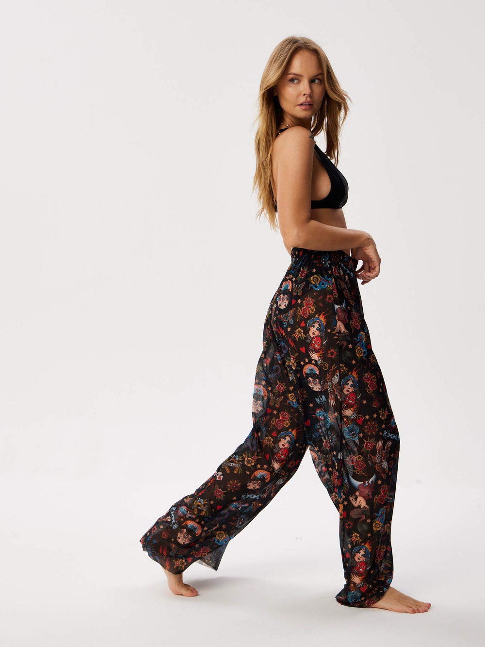 Брюки женские пляжные "OLDSCHOOL"