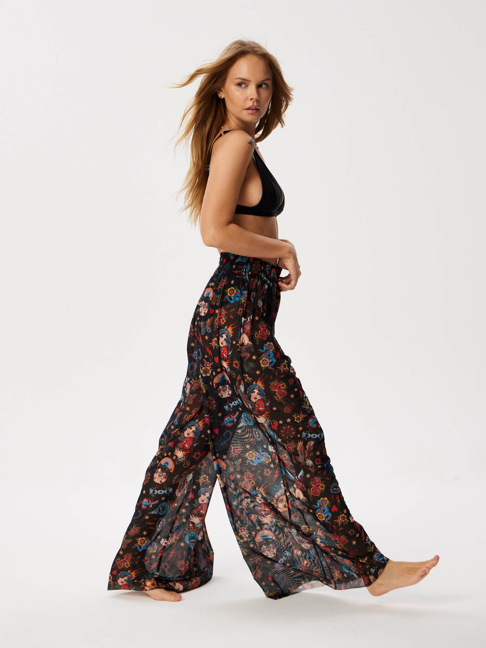 Брюки женские пляжные "OLDSCHOOL"