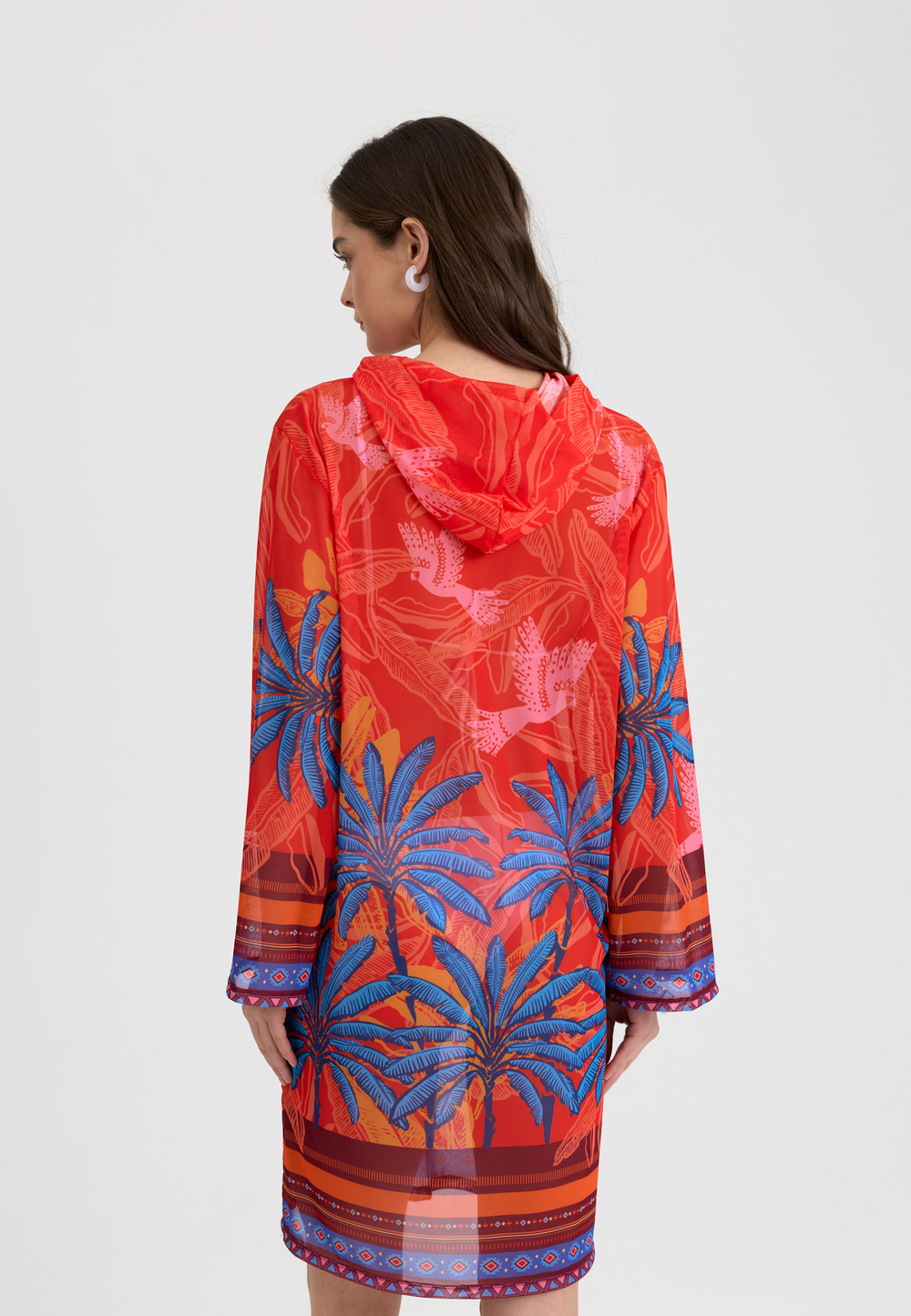 Туника женская короткая из сетки "SHAWL"