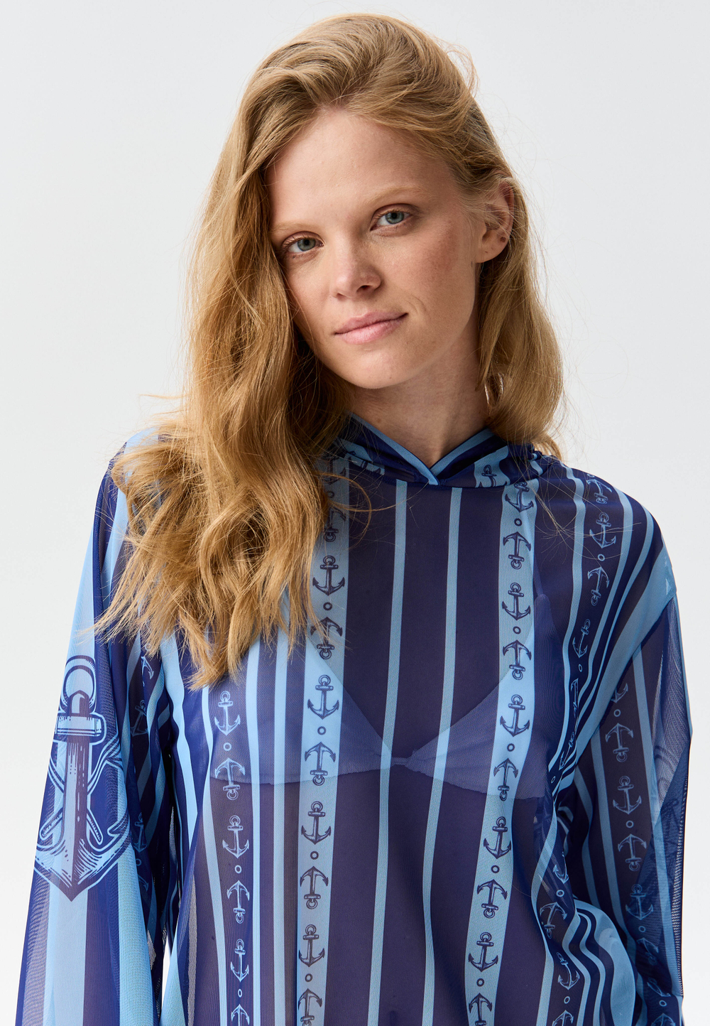 Туника женская короткая из сетки "YACHT"