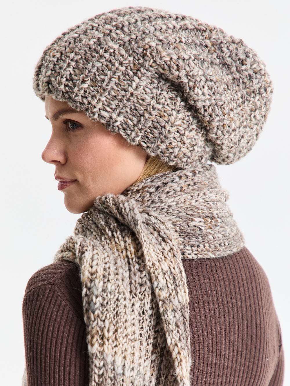 Шапка женская "GRAY OVERSIZE"