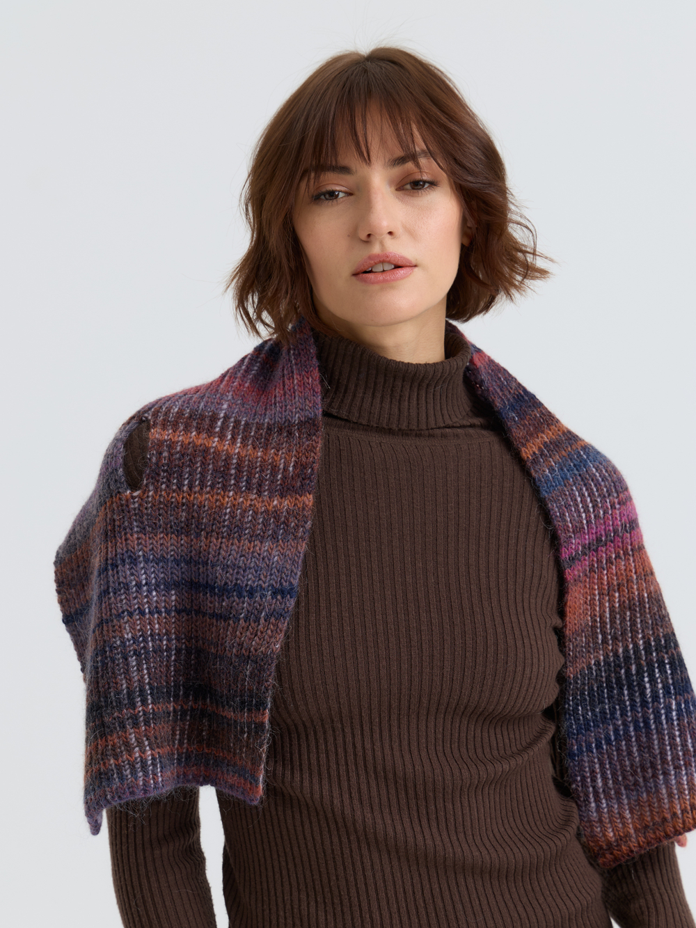 Шарф женский "BORDO LISSE"