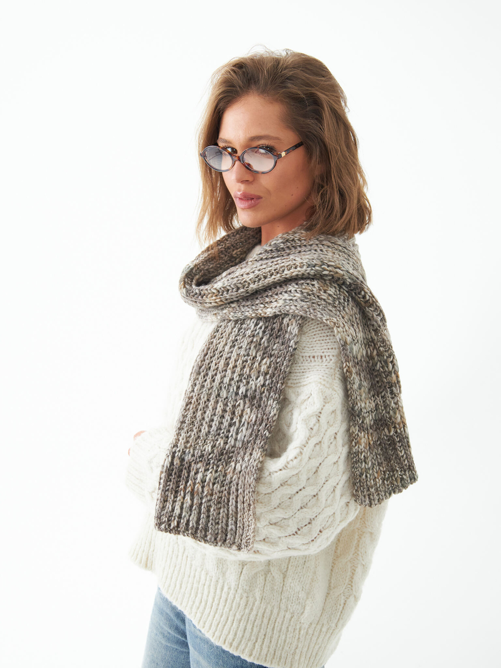 Шарф женский "GRAY OVERSIZE"