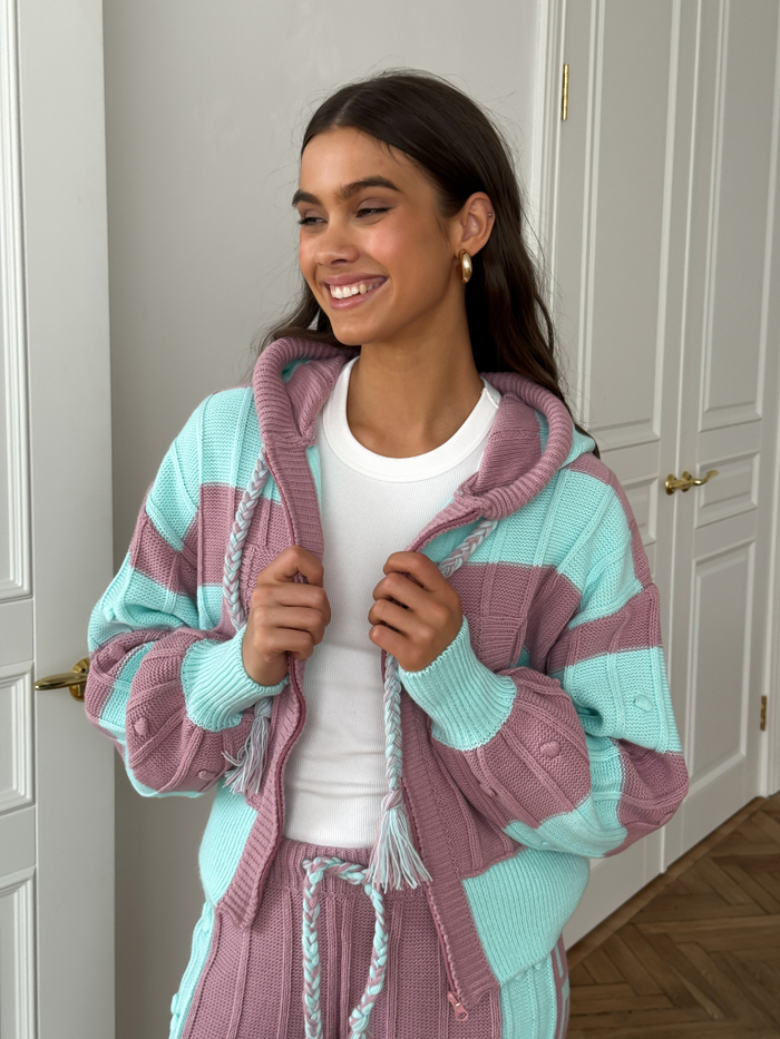 Костюм женский вязаный "BOHO BERRYMINT"