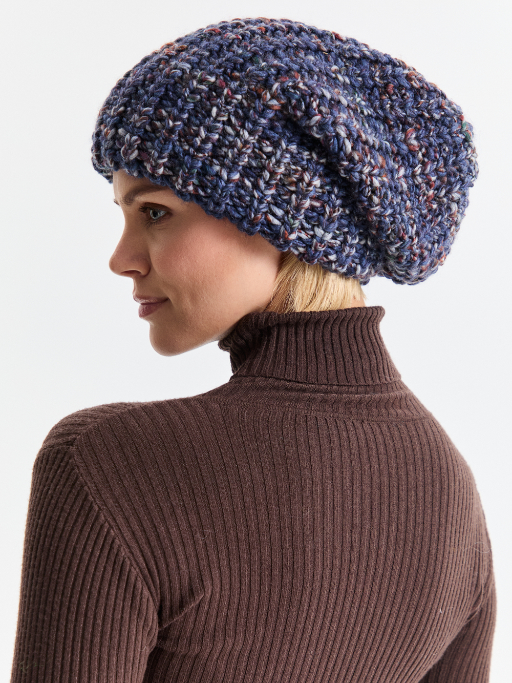 Шапка женская "LAVENDER OVERSIZE"